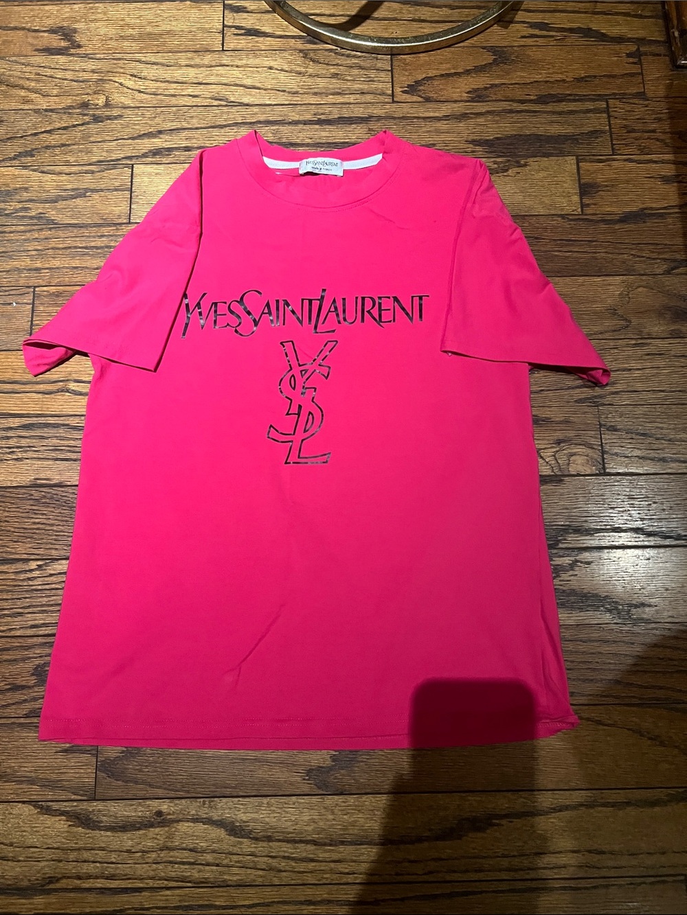 Yves Saint Laurent woman Bright Pink Logo Tee